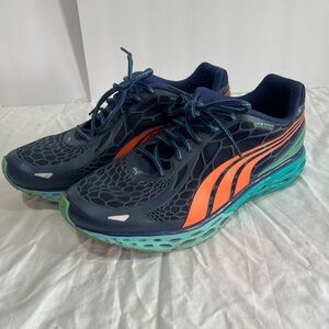 Puma Blue and Orange Athletic Shoes Size 11